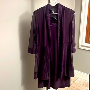 Two piece wedding formal dress and cover